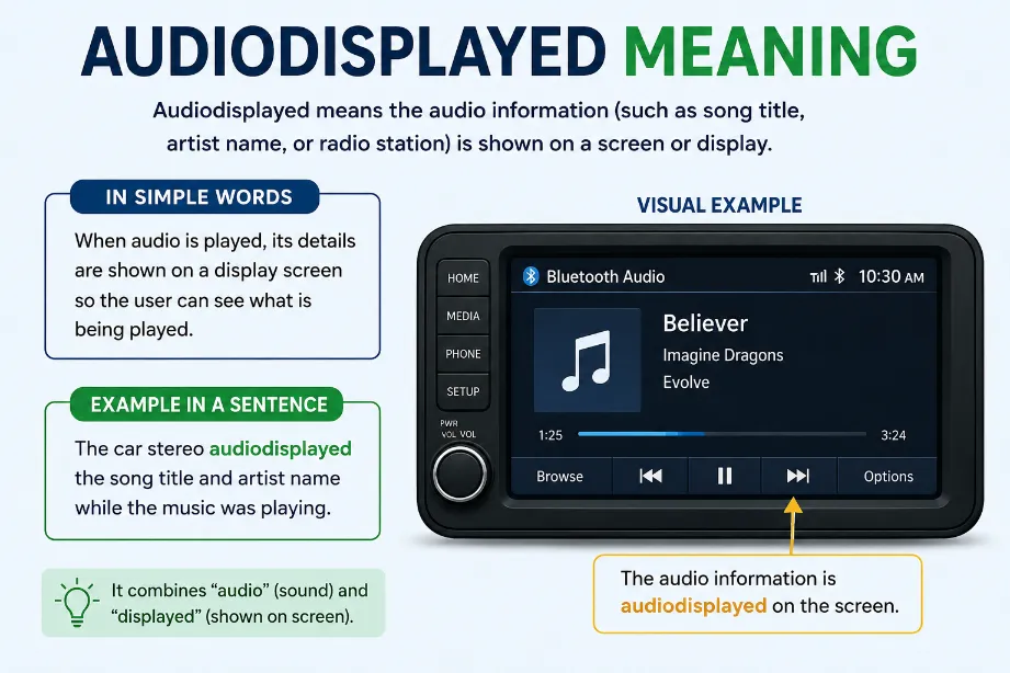 Audiodisplayed Meaning