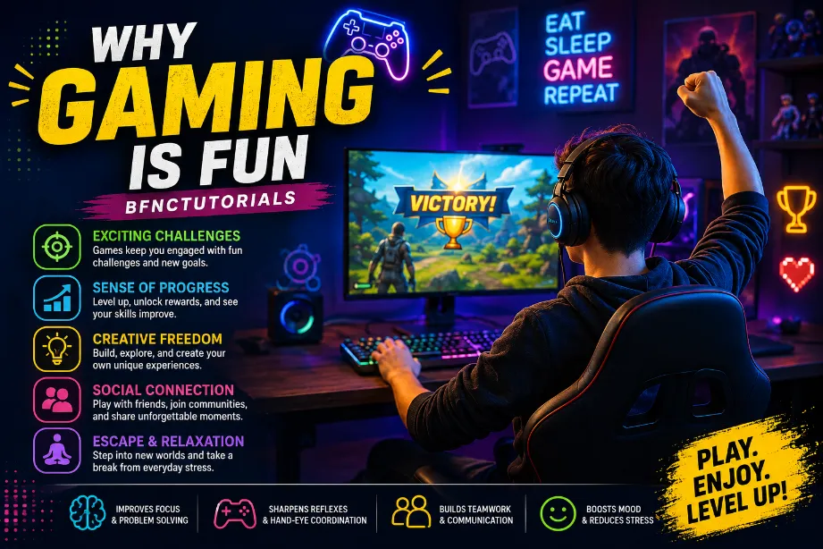 Why Gaming is Fun Bfnctutorials