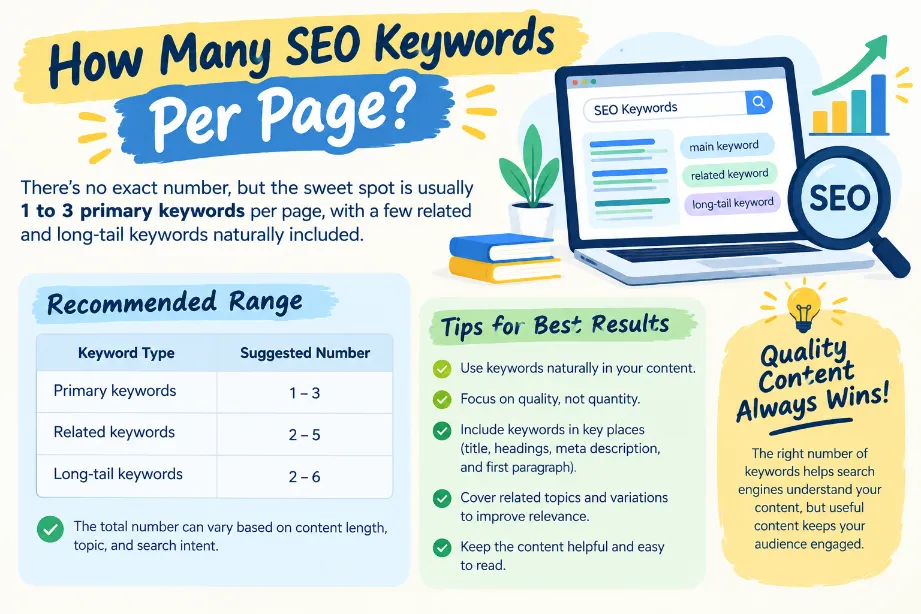 How Many SEO Keywords Per Page