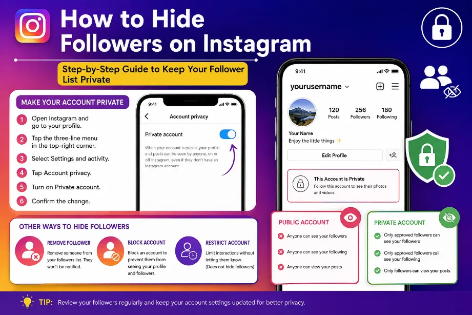 How to Hide Followers on Instagram