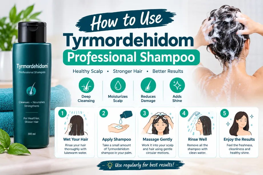 How to Use Tyrmordehidom Professional Shampoo